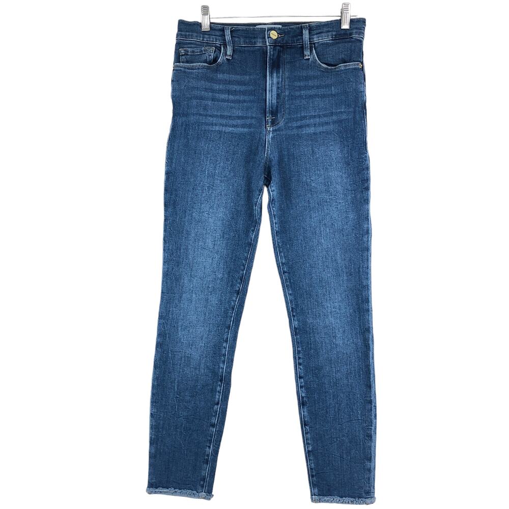 Frame Denim Womens Size 28 Ali High Rise Cigarette Jeans Stretch Cropped Skinny